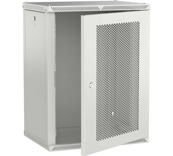 Шкаф настенный ITK LINEA W 15U 600х450мм дверь перфорированная серый 2.0 LWR3-15U64-PF-2