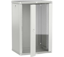 Шкаф настенный ITK LINEA W 18U 600х450мм дверь стекло серый 2.0 LWR3-18U64-GF-2