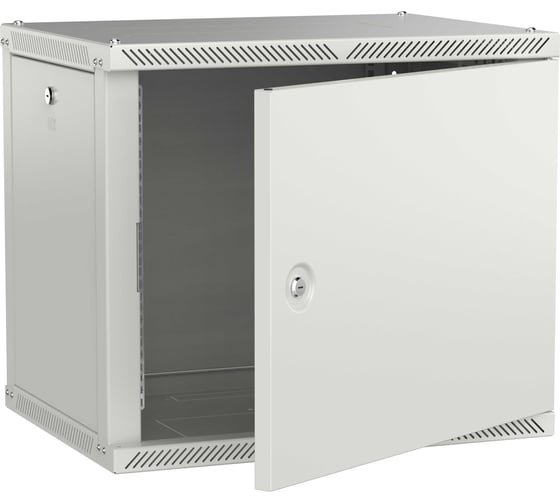 Шкаф настенный ITK LINEA W 9U 600х450мм дверь металл серый 2.0 LWR3-09U64-MF-2