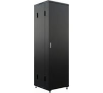 Шкаф напольный универсальный серверный NTSS R 22U 600х1000мм, 4 профиля 19, двери глухие металл, боковые стенки съемные, регулируемые опоры, разобранный, серый RAL 9005 NTSS-R22U60100FD-BL