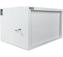 Шкаф настенный антивандальный пенал NTSS WAP 9U 600х400мм, 2 профиля 19", сварной, серый RAL7035 NTSS-WAP9U6040