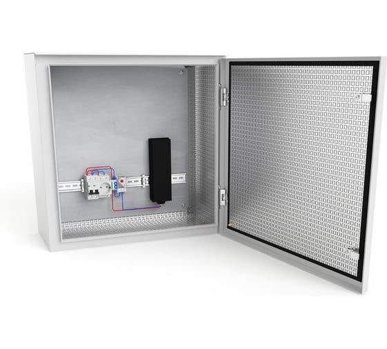 Шкаф настенный климатический NTSS WT 9U (ШхВхГ) 600x500x500 мм, 4 профиля 19, с обогревом 100W, IP55, серый RAL7035 NTSS-WT9U6050H100IP55