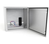 Шкаф настенный климатический NTSS WT 6U (ШхВхГ) 600x400x350 мм, 4 профиля 19, IP55, серый RAL7035 NTSS-WT6U6035IP55