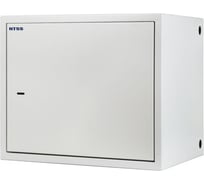 Шкаф настенный антивандальный распашной NTSS WAR 8U 600х400мм, 2 профиля 19, сварной, серый RAL7035 NTSS-WAR8U6040