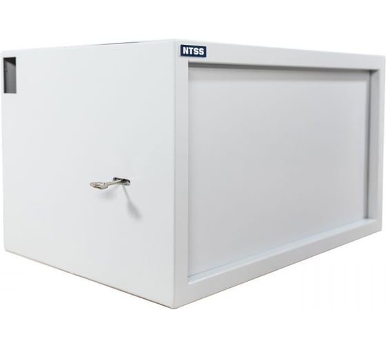 Шкаф настенный антивандальный пенал NTSS WAP 6U 600х400мм, 2 профиля 19", сварной, серый RAL7035 NTSS-WAP6U6040