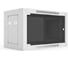 Шкаф настенный телекоммуникационный NTSS WS 15U 600х450х770мм, 2 профиля 19, дверь стеклянная, боковые стенки съемные, разобранный, серый RAL7035 NTSS-WSP15U6045GS 1