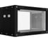 Шкаф настенный телекоммуникационный NTSS WS 12U 600х450х635мм, 2 профиля 19, дверь стеклянная, боковые стенки съемные, разобранный, черный RAL 9005шт NTSS-WSP12U6045GS-BL 1