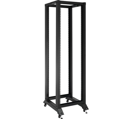 Стойка ExeGate EOR2-42U.1000.BLACK открытая телекоммуникационная 19, 42U, двухрамная, усиленная, с роликовыми опорами, раздвижная, В2055хШ600х Г 550-790 мм, 301164