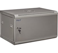 Шкаф 19" телекоммуникационный настенный серверный 9U 600x450 мм серый W&T M096045GWT M096045GWTWOF