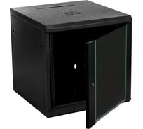 Телекоммуникационный настенный серверный шкаф W&T 19 дюймов 12U 600х450мм черный C126045BWTWOF