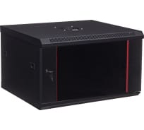 Телекоммуникационный настенный серверный шкаф W&T 19 дюймов 6U 600x450мм черный C066045BWTWOF