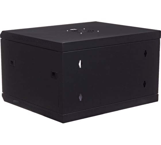 Телекоммуникационный настенный серверный шкаф W&T 19 дюймов 6U 600x450мм черный C066045BWTWOF