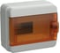 Корпус пластиковый IEK TEKFOR КМПн-8 IP65, оранжевая прозрачная дверь TF5-KP72-N-08-65-K03-K09 1
