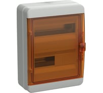 Корпус пластиковый IEK TEKFOR КМПн-24 IP65, оранжевая прозрачная дверь TF5-KP72-N-24-65-K03-K09