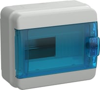 Корпус пластиковый IEK TEKFOR КМПн-8 IP65, синяя прозрачная дверь TF5-KP72-N-08-65-K03-K07