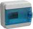 Корпус пластиковый IEK TEKFOR КМПн-8 IP65, синяя прозрачная дверь TF5-KP72-N-08-65-K03-K07 1