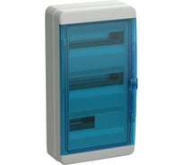 Корпус пластиковый IEK TEKFOR КМПн-36 IP65, синяя прозрачная дверь TF5-KP72-N-36-65-K03-K07