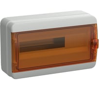 Корпус пластиковый IEK TEKFOR КМПн-18 IP65, оранжевая прозрачная дверь TF5-KP72-N-18-65-K03-K09