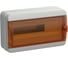 Корпус пластиковый IEK TEKFOR КМПн-18 IP65, оранжевая прозрачная дверь TF5-KP72-N-18-65-K03-K09 1