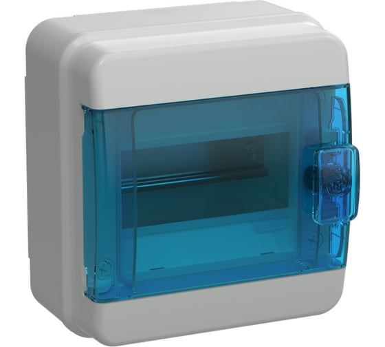 Корпус пластиковый IEK TEKFOR КМПн-6 IP65, синяя прозрачная дверь TF5-KP72-N-06-65-K03-K07