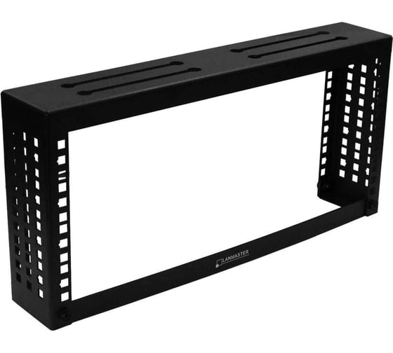 Рама 19 LANMASTER для монтажа под лоток, 4U, черная LAN-MT-FRM-4U-BK