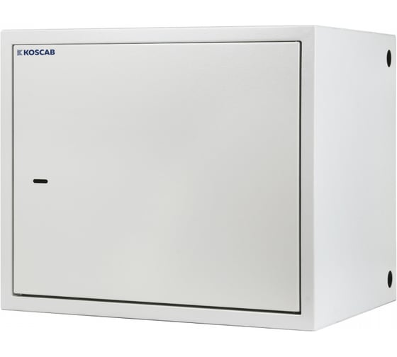 Шкаф настенный антивандальный распашной KOSCAB 10U 550х400мм, сварной, серый RAL 7035 шт КОС-ШНАР-10U5540
