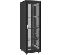 Шкаф телекоммуникационный ExeGate 19 напольный 42U EC-FS-42U.600.800.V.V.BLACK 19”, 42U, 600x800x2054mm ШхГхВ , передняя и задняя двери перфорированные 300275