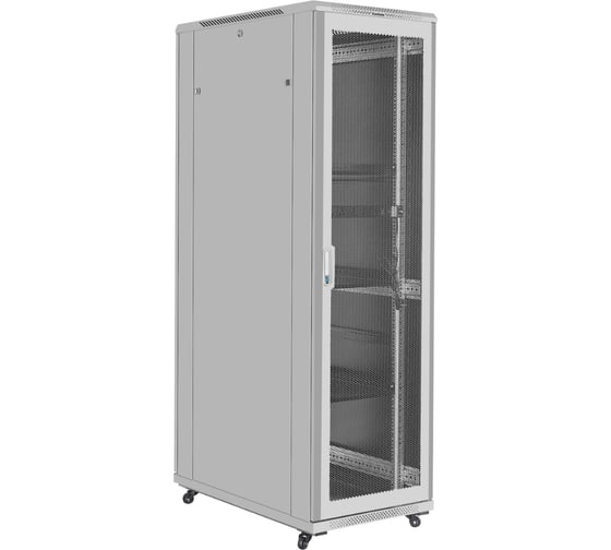 Шкаф телекоммуникационный ExeGate 19 напольный 42U EC-FS-42U.600.1000.V.V.GREY 19”, 42U, 600x1000x2054mm ШхГхВ , передняя и задняя двери перфорированные 300281