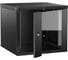 Шкаф настенный ITK LINEA W 9U 600х600мм дверь стекло черный 2.0 LWR5-09U66-GF-2 1