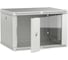 Шкаф настенный ITK LINEA W 6U 600х450мм дверь стекло серый 2.0 LWR3-06U64-GF-2 1