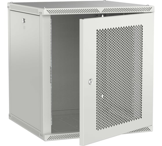 Шкаф настенный ITK LINEA W 12U 600х600мм дверь перфорированная серый 2.0 LWR3-12U66-PF-2