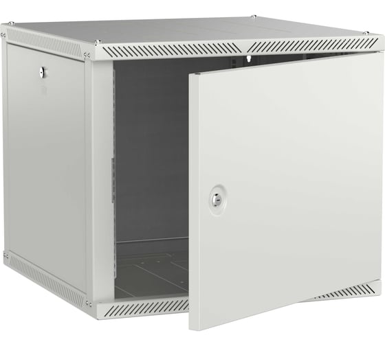 Шкаф настенный ITK LINEA W 9U 600х600мм дверь металл серый 2.0 LWR3-09U66-MF-2