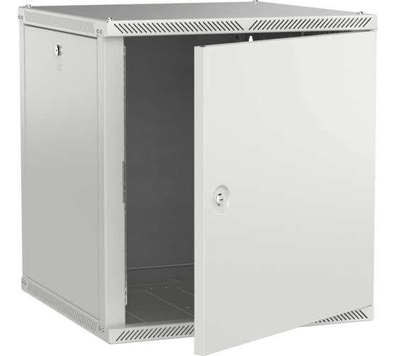 Шкаф настенный ITK LINEA W 12U 600х600мм дверь металл серый 2.0 LWR3-12U66-MF-2
