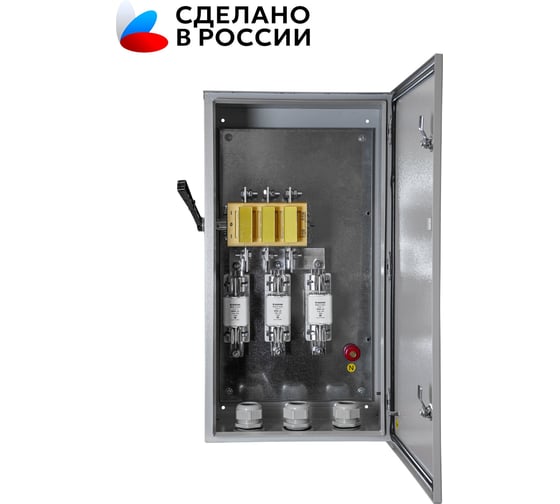 Ящик силовой Электротехник ЯРП11М-771-54 УХЛ2, 400А, с ППН-37 250А, держатели медь, на два направления, IP54 ET060132