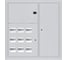 Щит этажный EKF 9 кв. 3 окна в ряд по горизонтали (1000x950x150) PROxima mb29-v-9-1 2