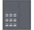 Щит этажный EKF 9 кв. RAL7024 3 окна в ряд по горизонтали (1000x950x150) PROxima mb29-v-9-ral7024-1 1