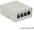 Корпус точки консолидации LANMASTER для модулей Keystone, 4 порта, LAN-CP-4OK-UTP 1