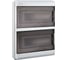 Щит распределительный бокс модульный навесной Jazzway pdb/w 3024 серый с прозрачной крышкой 24 модулей (щрн-пг-24) ip65 5077997 1