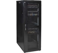 Серверный шкаф (часть 1) ITK 48U 800х1000мм, перфорированные двери, черный LS05-48U81-PP-Z-1
