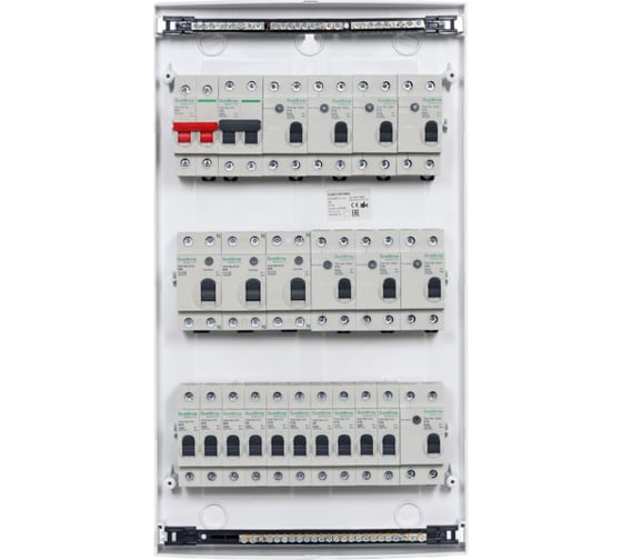 Навесной корпус Systeme Electric ( Schneider Electric) City9 Box с белой дверцей 3ряд/36мод (ранее MIP12312T) EZ9E312P2SRU