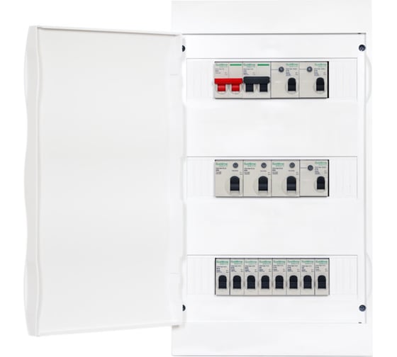 Навесной корпус Systeme Electric ( Schneider Electric) City9 Box с белой дверцей 3ряд/36мод (ранее MIP12312T) EZ9E312P2SRU