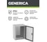 Металлический корпус GENERICA ЩМП-1-0 395x310x220мм У2 IP54 YKM40-01-54-G 3