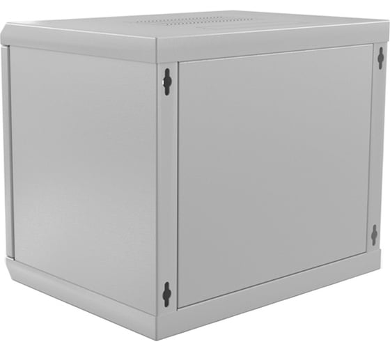 Настенный шкаф Hyperline TWL-0966-SD-RAL7035 19-дюймовый (19"), 9U, 500x600х600мм, металлический 432748