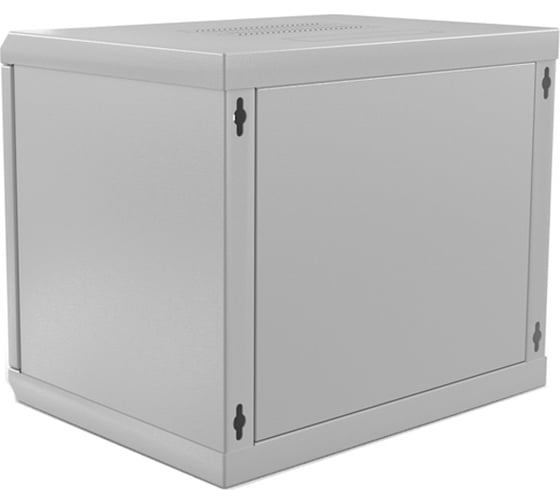 Настенный шкаф Hyperline TWL-1266-SR-RAL7035 19-дюймовый (19"), 12U, 650x600х600мм, металлический 432745