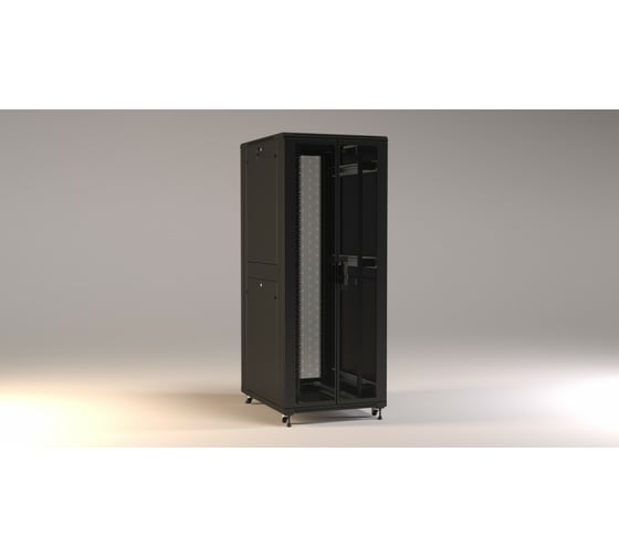 Напольный шкаф Hyperline TTR-2281-DD-RAL9005 19-дюймовый, 22U, 1166x800х1000 мм (ВхШхГ) 434566