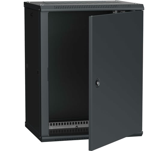 Шкаф ITK LINEA W 12U 600x450 мм дверь металл, RAL9005 LWR5-12U64-MF 1