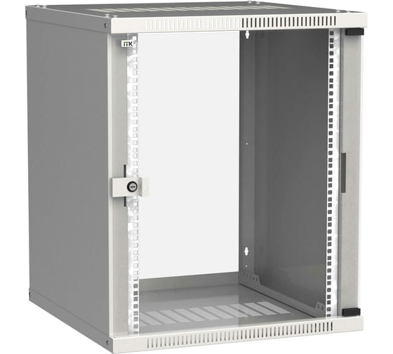 Шкаф ITK LINEA WE 15U 600x650мм дверь стекло серый LWE3-15U67-GF 1