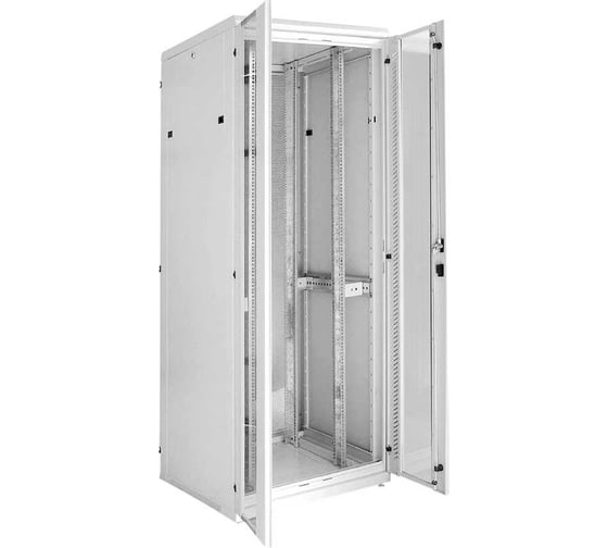 Серверный шкаф IEK ITK 19", 42U, 800x1000 мм, передняя двухстворчатая перф. дверь, задняя перф., LS35-42U81-2PP-2 1