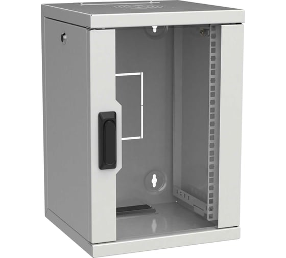 Шкаф ITK LINEA WS 10" 9U 320x310мм дверь стекл. сер. LWS3-09U33-GF