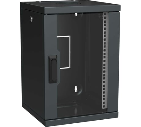 Шкаф ITK LINEA WS 10" 9U 320x310мм дверь стекл. черн. LWS5-09U33-GF